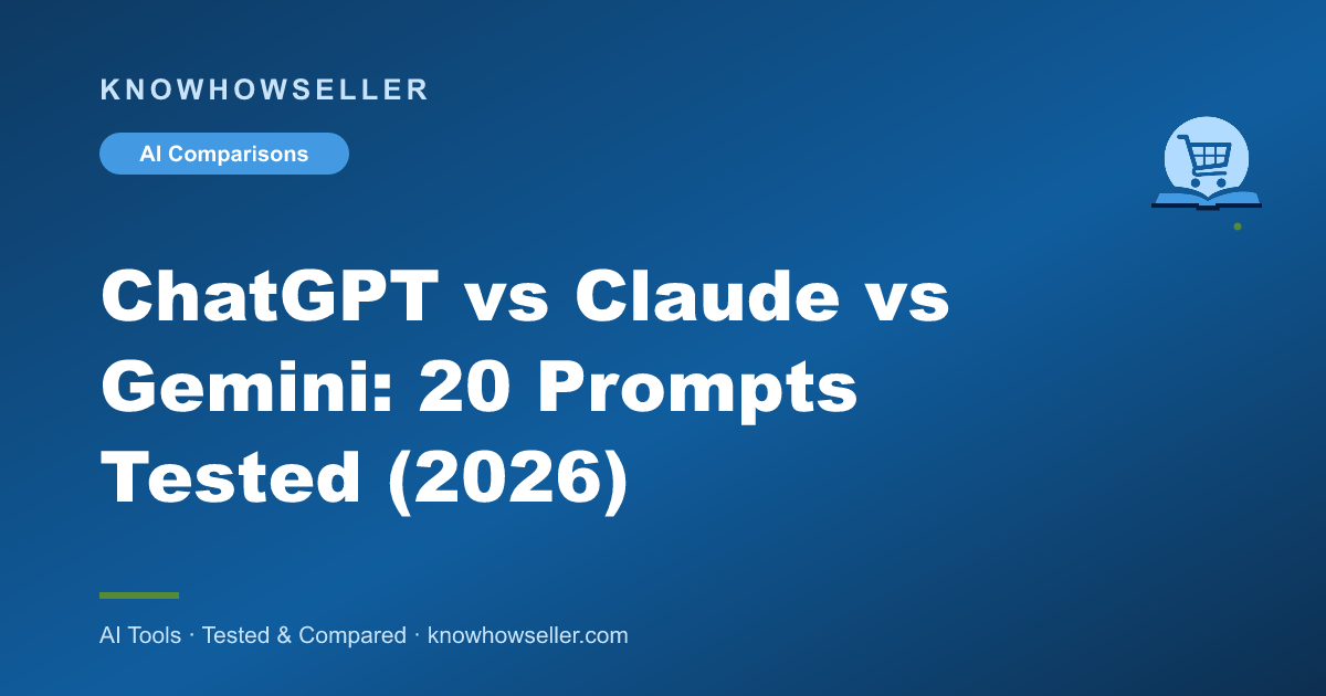 ChatGPT vs Claude vs Gemini: 20 Prompts Tested (2026)
