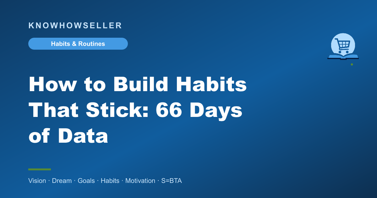 How to Build Habits That Stick: 66 Days of Data