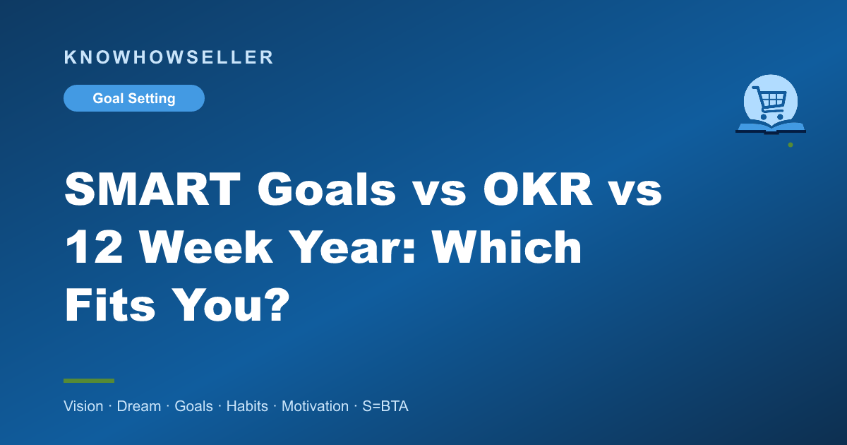 SMART Goals vs OKR vs 12 Week Year: Which Fits You?